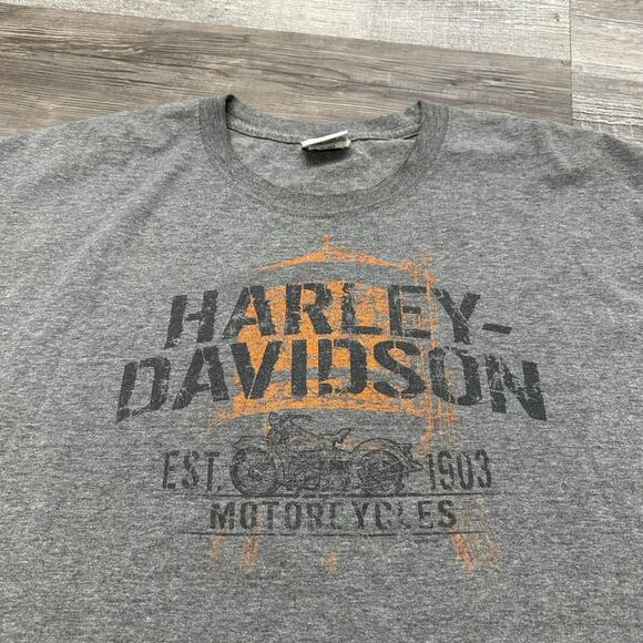 Harley Davidson‎ Motorcycles High Point Cyber Flames Gray Mens XL Biker T-Shirt - Picture 4 of 9